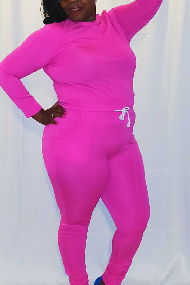 Pink 2 piece jogger